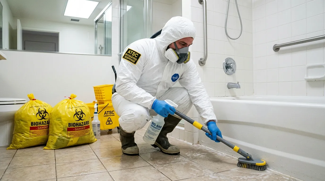 Decontamination equipment deployed for Blood Cleanup in Piscataway